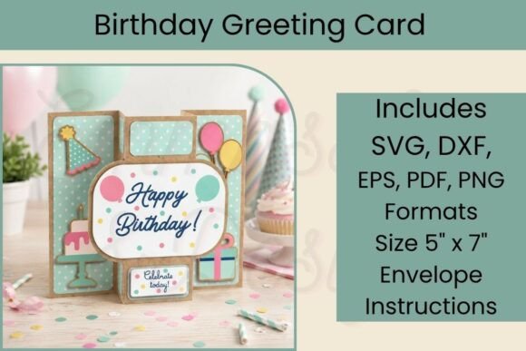 Create a Stunning 3D Birthday Card with SVG Digital Cut Files