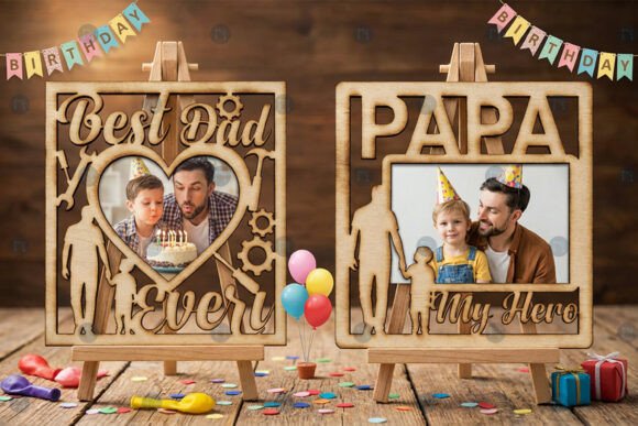 Father’s Day Photo Frame SVG Bundle: Creative Uses for Every Maker