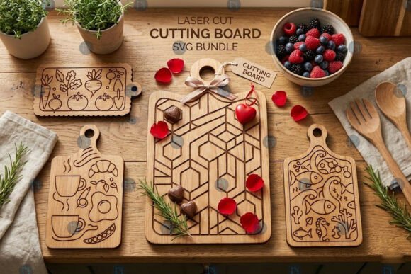 Laser Cut Cutting Board SVG Bundle: A Versatile Tool for Modern Makers