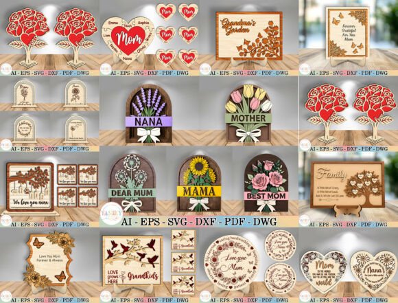 Mother's Day Laser Craft Projects with Glowforge and XTool