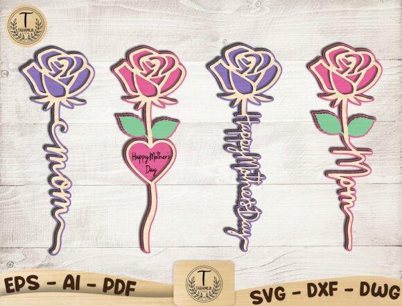 Mother's Day Rose Laser Cut SVG Bundle: A Thoughtful Choice for Laser Crafters