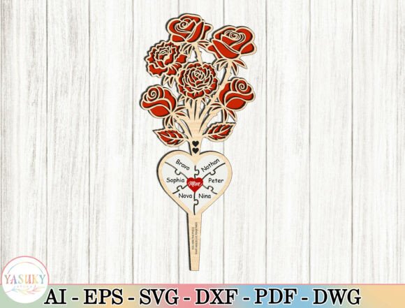 Mother’s Day Rose Bouquet SVG: A Timeless Keepsake for Mom