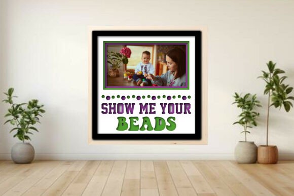 Show Me Your Beads Photo Frame Shadow: A Layered Holiday Memory Project