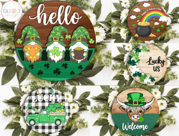 St. Patrick's Day Door Hanger SVG Bundle