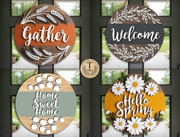 Strategic Uses of the Spring Round Door Hanger Laser Cut File for Creative and Business Purposes