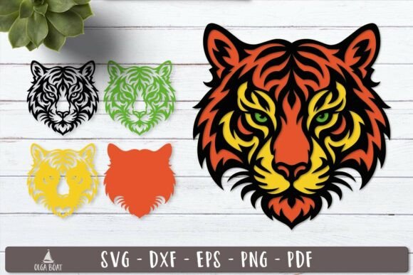 Unleash the Power of the Beast: Mastering the 3d Tiger Head Layered SVG Design