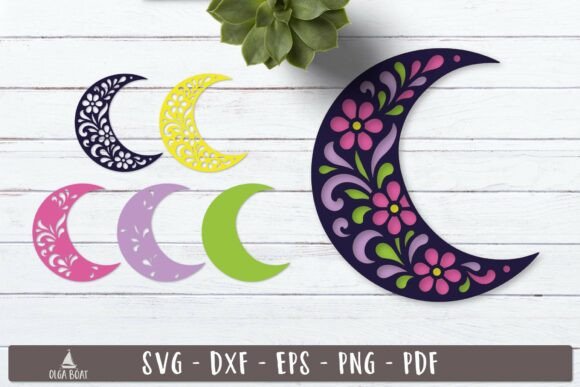 Unlocking Depth and Dimension: The Rise of the 3d Floral Moon Layered SVG Design